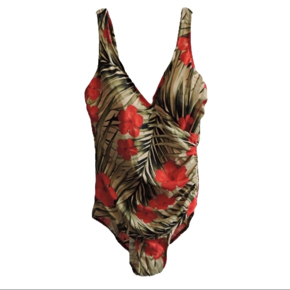 Lands' End Other - Lands End Swimsuit Tropical Print One Piece Sz 12